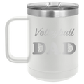 Volleyball Dad2 15 oz Mug | White