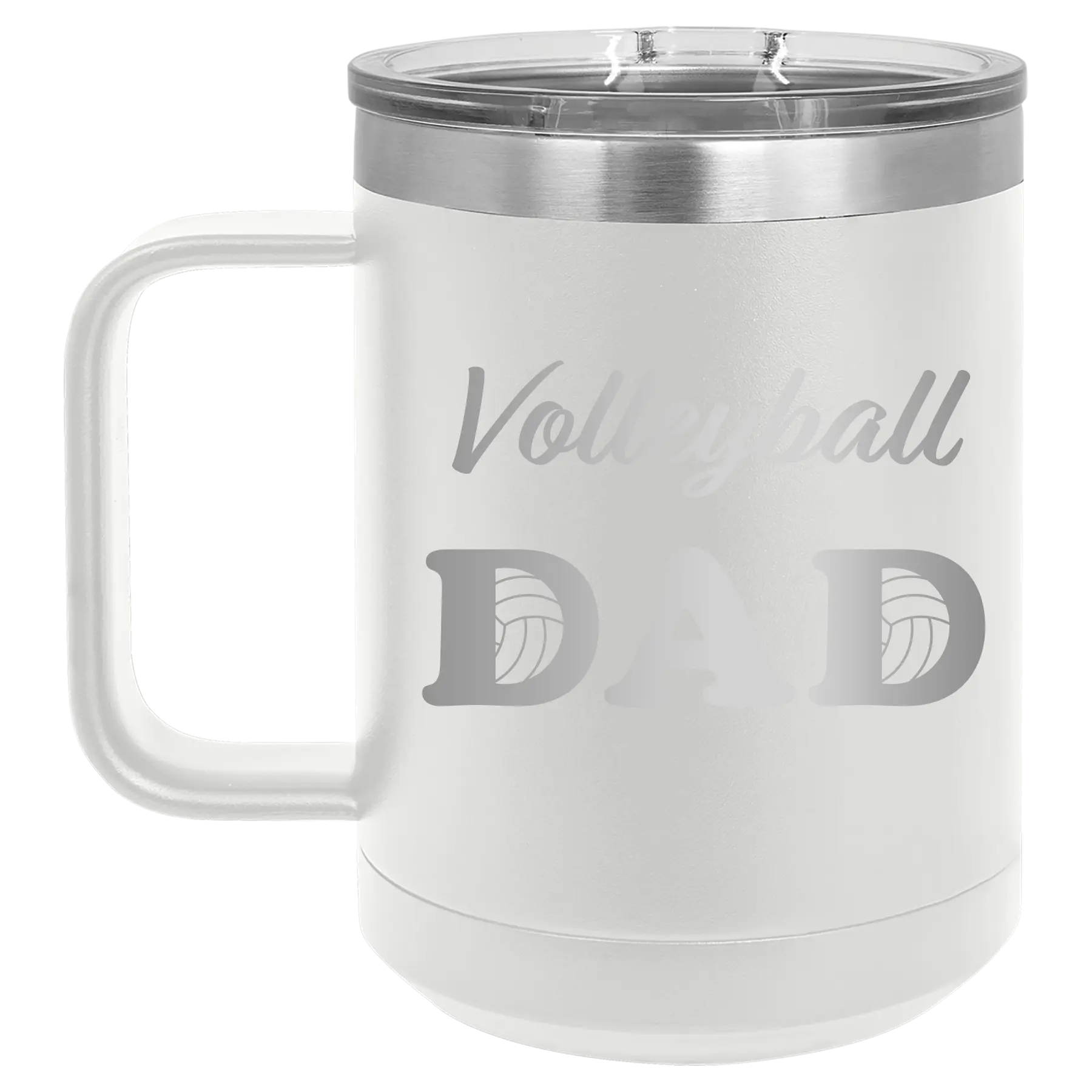Volleyball Dad2 15 oz Mug | White