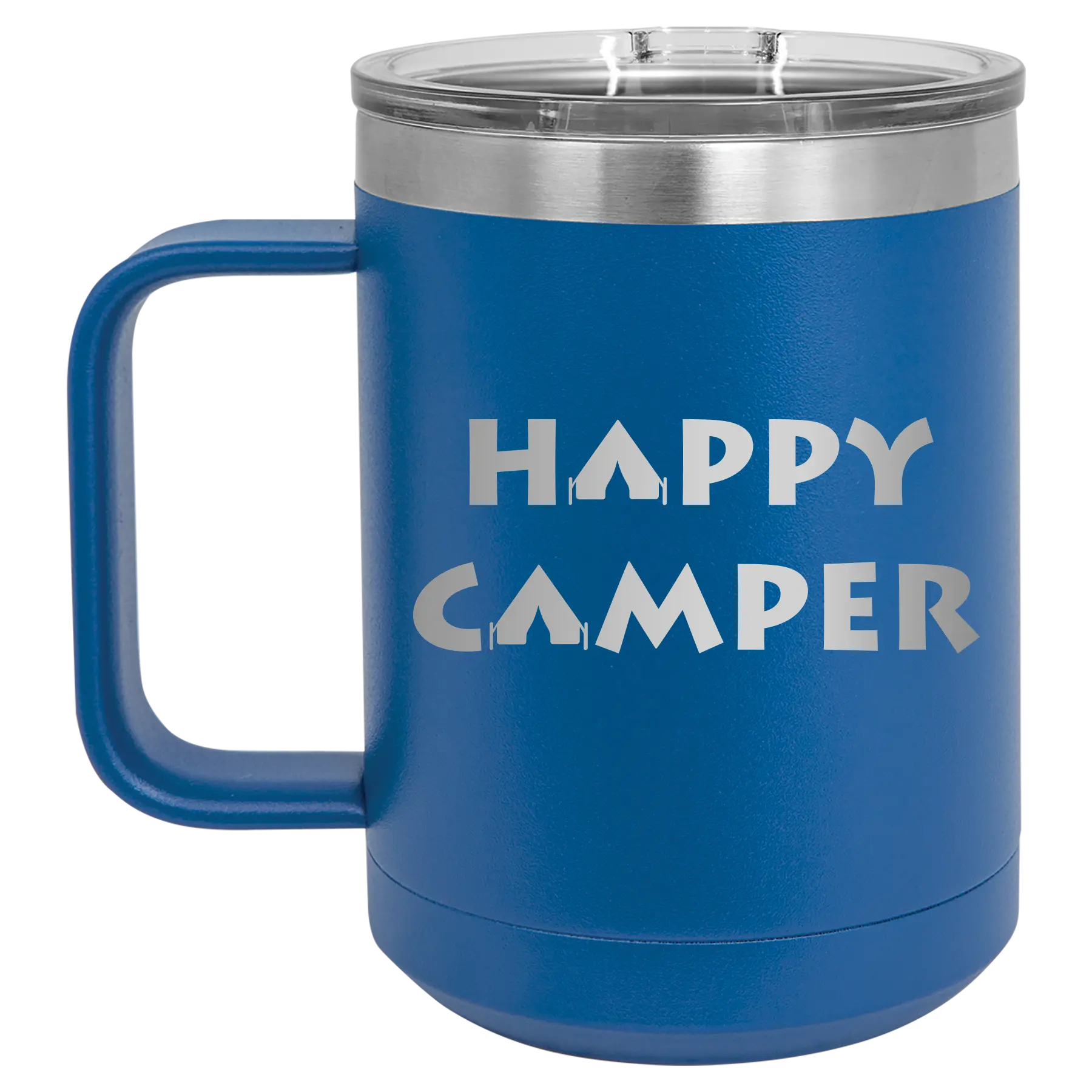 Happy Camper 15 oz Mug | Royal Blue