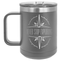 Never Stop Exploring 15 oz Mug | Dark Gray