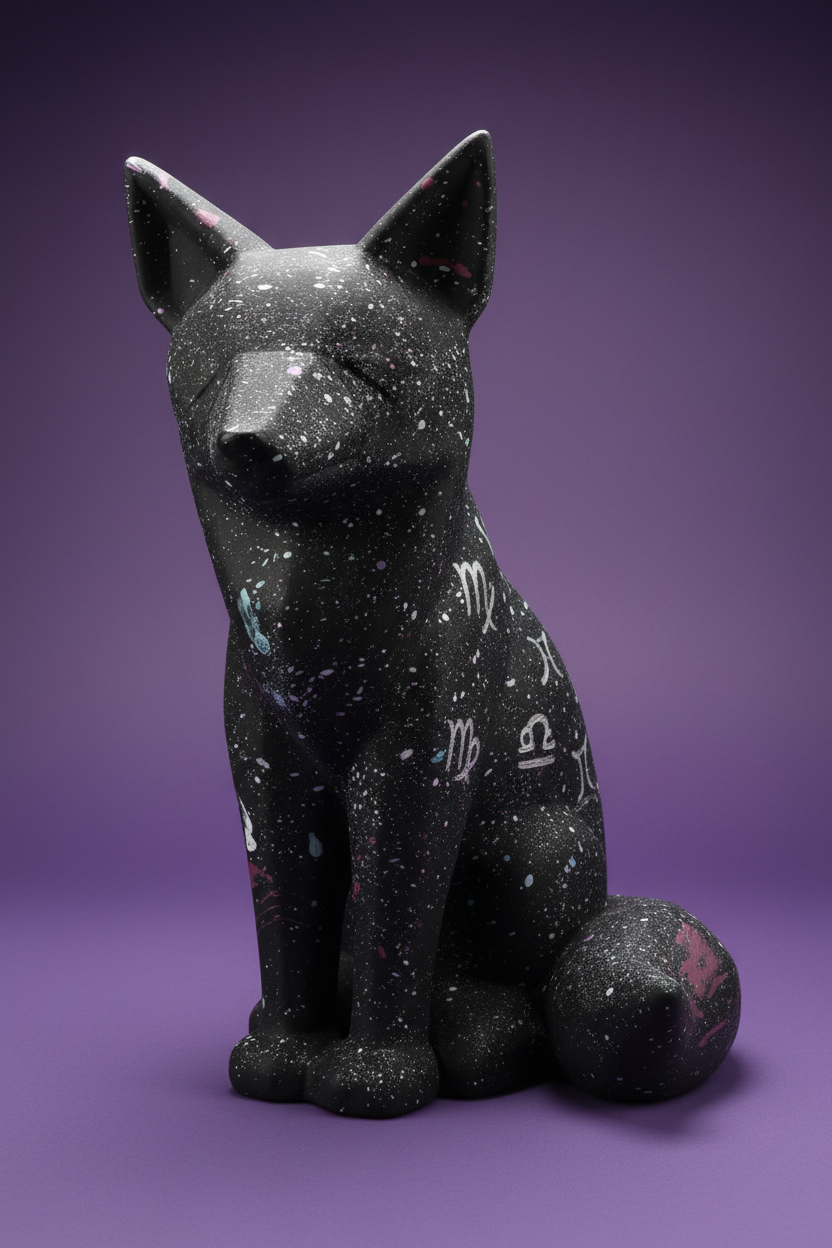 Cosmic Fox — Galaxy Figurine