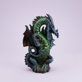 Midnight Dragon — Light Lavender Background
